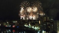 Noche de los fuegos en Gij�n