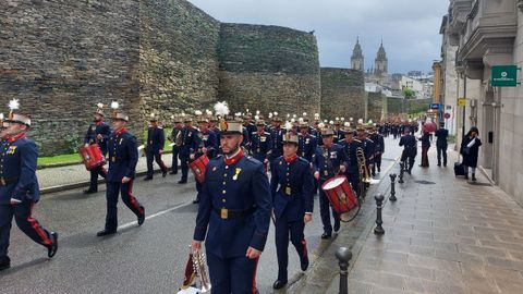 Desfile de la jura de bandera en Lugo