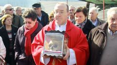 �ngel S�nchez, en una procesi�n en Outarelo (O Barco) en el 2016