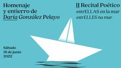 Cartel del homenaje y entierro de Dar�a Gonz�lez que se celebrar� el 18 de junio