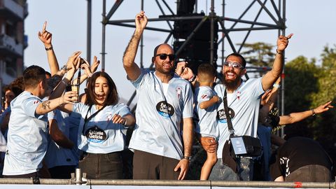 La celebracin de la clasificacin europea del Celta, en imgenes