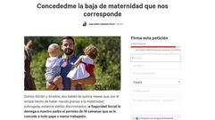 La petici�n de Juan Pablo V�zquez en change.org