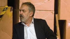 Andr�s Mah�a en su debut como actor en �O refuxiado�.