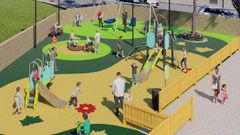 Imagen virtual de c�mo podr�a ser la reforma del parque de P�rez Lug�n