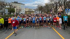 Salida de la San Silvestre de Ribadeo, en el 2022.