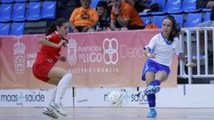 Patr�cia Sousa, en un lance del encuentro ante el Muslera en el Vista Alegre.