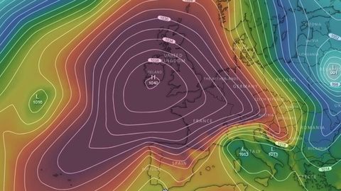 Detr�s del tiempo seco en Galicia se encuentra la posici�n del anticicl�n , al norte de la pen�nsula y tambi�n su elevada presi�n, de 1040 milibares