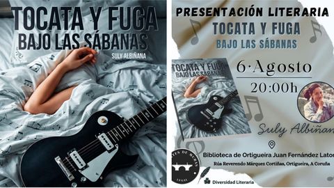 Portada y cartel de presentaci�n del libro que firma Suly Albi�ana