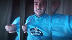 Danilo Servadei, con su camiseta del Celta de Iago Aspas, su gran �dolo.