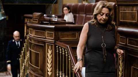 La diputada de Coalici&oacute;n Canaria, Cristina Valido, durante una sesi&oacute;n plenaria en el Congreso, a 7 de mayo del 2026.