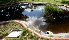 Las fuentes de la zona sufrieron importantes destrozos.