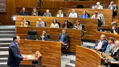 El presidente del Principado Adri�n Barb�n en el debate de orientaci�n pol�tica