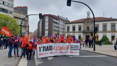 Las pancartas del 1 de mayo en Vilagarc�a