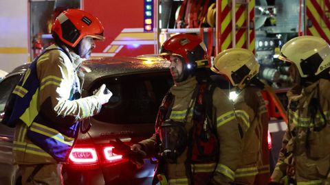 Incendio en la calle P�rez Cepeda