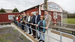 Diego Calvo visit� el local de la asociaci�n de vecinos de San L�zaro, en Lugo