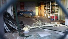 La explosi�n caus� abundantes da�os. 