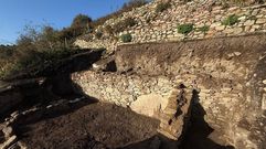 Finalizada la consolidaci�n de los restos romanos del yacimiento de Castelo dos Mouros, en la isla de Ons