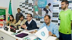 Cristina Vali�o, Vicente Romero, Ant�n Bruquetas, Isidro Silveira Rey, Manel Fern�ndez Anidos y Pablo Rey, durante la presentaci�n