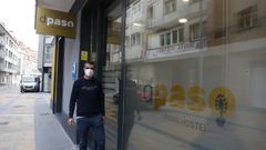 Miguel Vidal es uno de los propietarios del albergue D�Paso, en Pontevedra