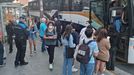 La Polica Local fue requerida por la tensin que se gener en la parada.