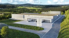 Recreación virtual de la futura planta de tratamiento de textiles, que tendrá que estar operativa en junio del 2026.