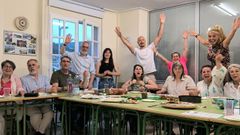 Imagen de grupo en una de las actividades organizadas por la asociacin Italici di Viveiro, que fomenta el intercambio con Italia