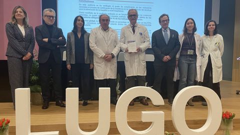 Acto de entrega de la certificaci�n de excelencia a la Unidad de Hepatolog�a del HULA por su trabajo en la eliminaci�n de la hepatitis C.