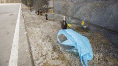 Basura como esta aparece cada semana en la zona del puerto