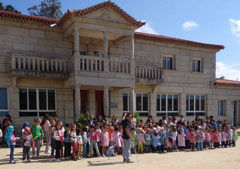 Alumnos del colegio Feliciano Barrera que harn el programa.