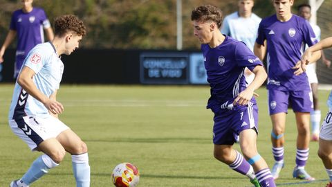 Dani Noya, del Celta; y Eli Flores, del Monta�eros