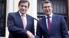 N��ez Feijoo y Javier Fern�ndez apuestan por trabajar juntos por los trabajadores de Alcoa
