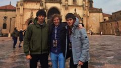 El ourensano Paulo Joaqu�n Garc�a, en el centro, representar� a Espa�a en la Olimpiada Iberoamericana de Biolog�a en Per�