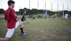 Los jugadores del Laro tuvieron ayer su primera sesi�n de entrenamiento. 