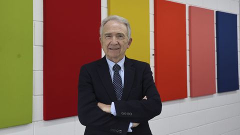 Francisco López Rupérez, expresidente del Consejo Escolar del Estado, este jueves en Santiago