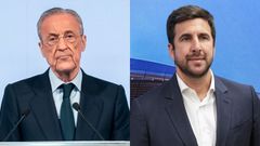 Florentino P�rez, que se presenta a la reelecci�n, y el aspirante Enrique Riquelme