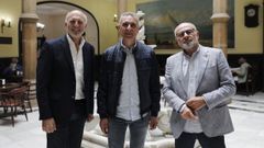 Cabezas (PP), Seara (BNG) y Rodríguez (PSOE), en el debate electoral de Radio Voz.
