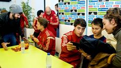 La selecci�n sub-21 de f�tbol, en Ferrol