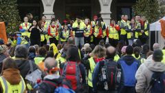 Salida de la Pontevedradra 2018, con la intervenci�n del presidente de Asampo, Fran P�rez-Mir�s