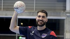 �lex Conde, durante el entrenamiento del OAR del pasado s�bado.