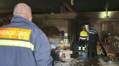 El incendio se produjo en la parroquia caldense de Saiar, en el lugar de O Pazo.