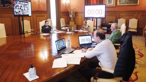 Primer pleno telemtico de la Diputacin de Pontevedra