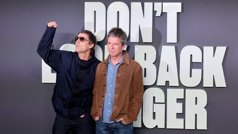 Oasis en la presentaci�n del documental  Don't Look Back In Anger 