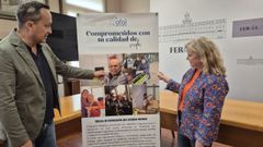 La concejala Rosa Martnez, y Jos Otero, de Afal, en la presentacin de la programacin