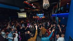 Una de las mticas fiestas de Navidad celebradas en la casi extinguida discoteca Ink. 