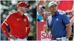 Los golfistas Sergio Garc�a y�Bryson DeChambeau.