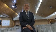 Roberto Garc�a, ayer en San Caetano, tras el acto de toma de posesi�n.