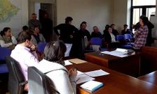 Momento en el que el pleno estaba suspendido y el gobierno local hab�a abandonado la sesi�n.