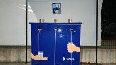 Fuentes porttiles colocadas por la Diputacin de Ourense en Valdeorras para garantizar el acceso al agua tras los incendios forestales