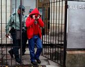 Franco Argibay, entrando en los juzgados de Caldas tras ser detenido en octubre pasado.
