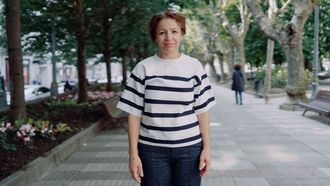 Carmen Carballo Caama�o, en el parque de San L�zaro de Ourense